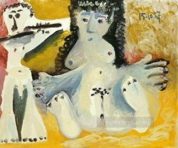 パブロ・ピカソ Painting - ヌードの男女 4 1967 パブロ・ピカソ